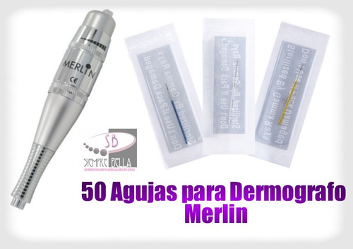 50 Agujas Para Delineado Permanente, Dermografo Merlin