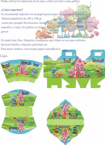 Henry Hugglemonster Kit Imprim. Personalizados