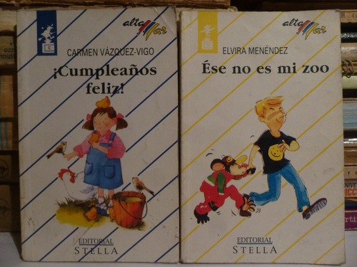 Lote X 2 Libros Infantiles,cumpleaños Feliz/ese No Es Mi Zoo