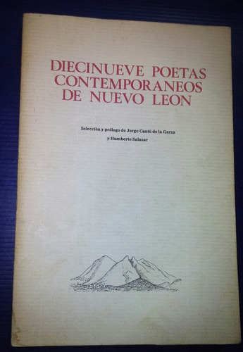 Libro Diecinueve Poetas Contemporáneos De Nuevo León