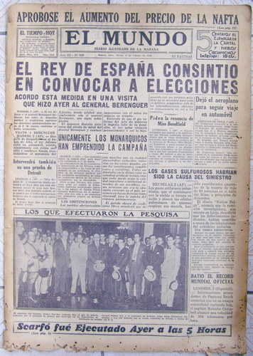 El Mundo Nº 990 * 3 De Febrero De 1931 * Diario Ilustrado *