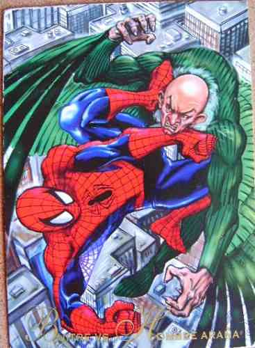 Spider Man Vs Buitre / Marvel Comics Pepsi Cards 8 / Tarjeta