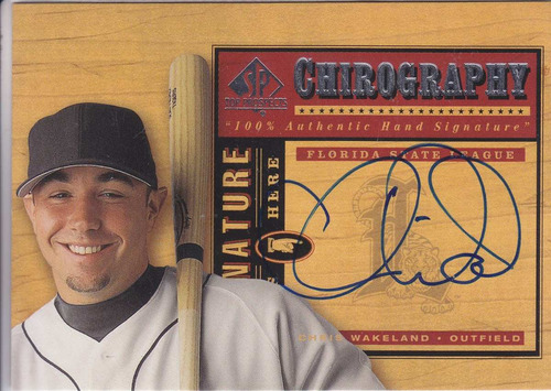 2000 Sp Top Prospects Autografo Chris Wakeland (Usado)