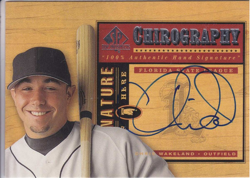 2000 Sp Top Prospects Autografo Chris Wakeland