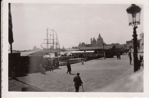 1937 Fotografia Real Embarcadero Venezia Italia