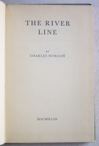 En Inglés: The River Line / Charles Morgan (1971) (Usado)