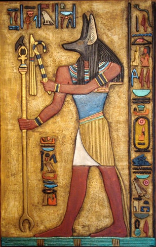 Antiguo Egipto - Dioses - Anubis - Lámina 45x30 Cm.
