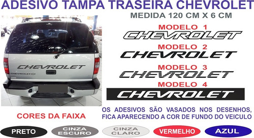 Acessorios Adesivo Tampa Traseira Chevrolet S10 Blazer