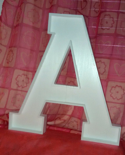 4 Letras Huecas 70 Cm Polyfan Tu Nombre Importa 4 Cm Espesor