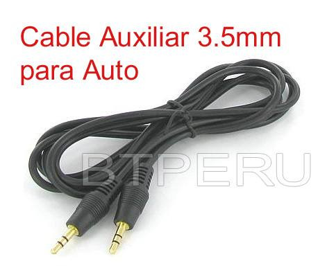 Cable Auxiliar 3.5mm A 3.5mm Para Auto iPhone Musica Mp3 Mp4