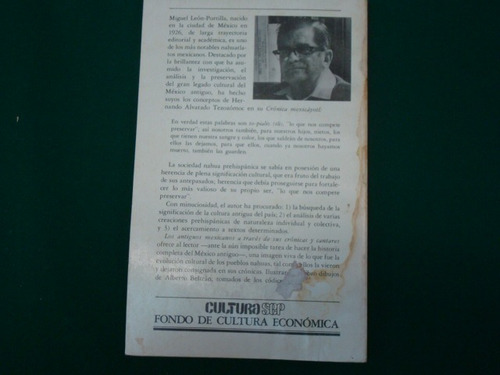 Miguel León Portilla, Los Antiguos Mexicanos... (Usado)