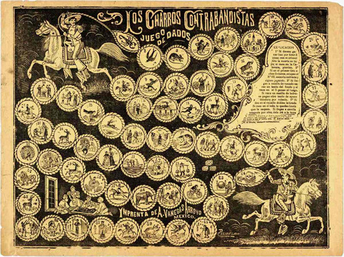 Lienzo Juego Charros Contrabandistas José Guadalupe Posada