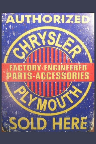 Carteles Antiguos Chapa 60x40cm Chrysler Plymouth Au-170