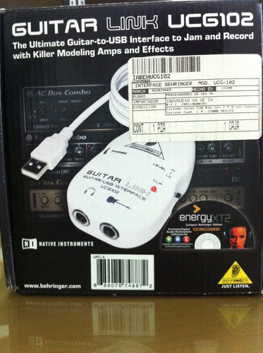 Interface Guitar Link Ucg102 Behringer - Electronica Winners