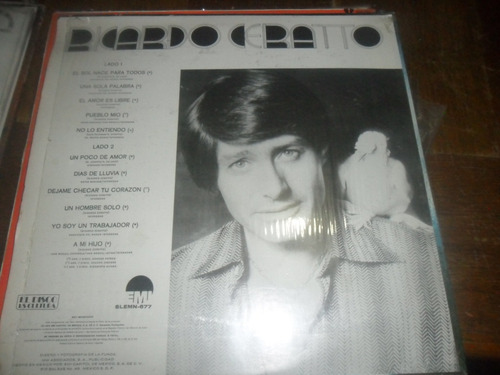 Lp Ricardo Ceratto Mis Canciones (Usado)