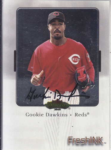 2000 Fleer Showcase Autografo Gookie Dawkins Reds