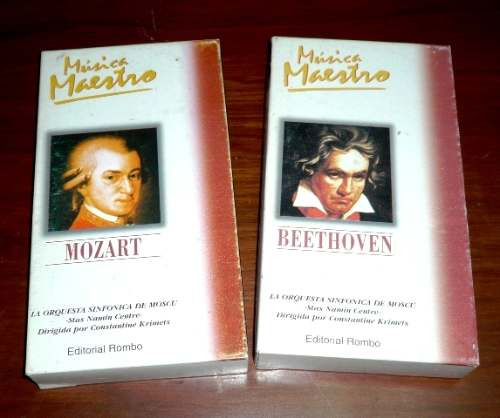Música Maestro Mozart Beethoven Orquesta Moscú Rusia 2 Vhs