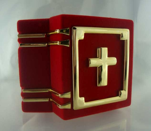 Estuche Joyería Biblia, Regalo,rojo,caja,dije,aretes