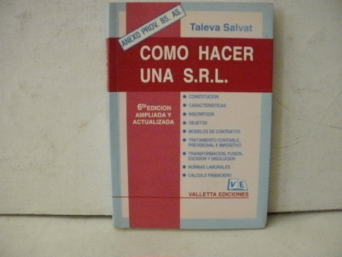 Como Hacer Una Srl - Orlando Taleva Salvat 