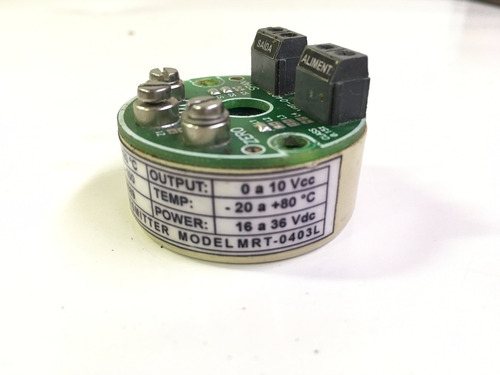 Sensor De Temperatura Pt100 0-150ºc Saída 0-10vcc Mrt-0403l (Usado)