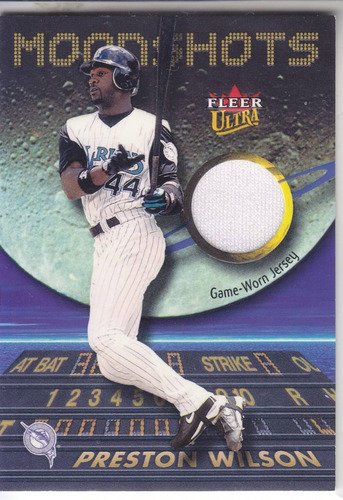 2003 Ultra Moon Shots Jersey Preston Wilson Marlins