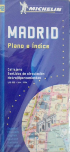 Guia Michellin Madrid Plano E Indice 1999