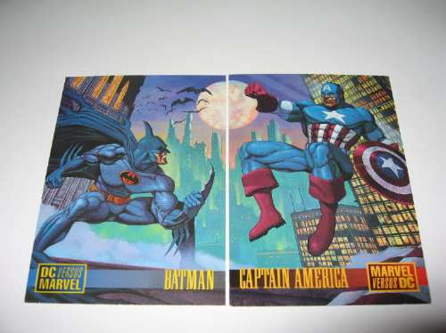 Marvel Vs Dc Tarjetas Cards Set Colección Completa 134 Pzas.