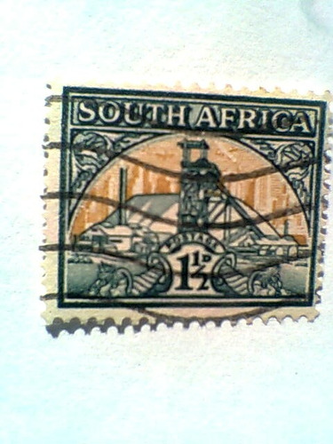 Sudafrica Timbre Postal 11/2 D Postage South Africa