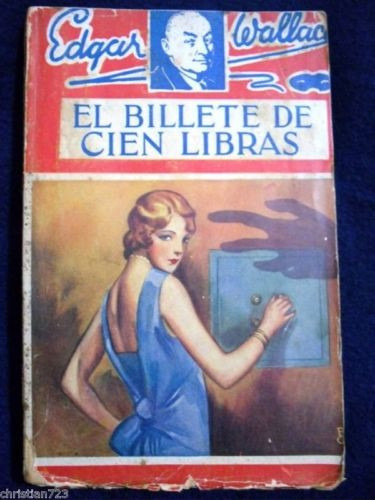 Edgar Wallace Billete Cien Libras 1ra Ed 1932 En La Plata