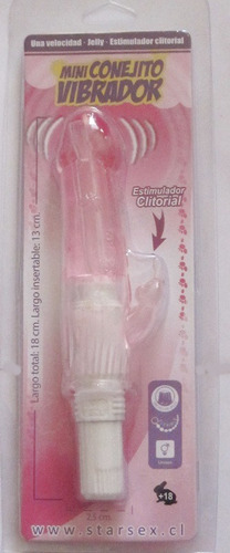 Mini Conejito Vibrador 18 X 2,5 Cms / Placer Erótico
