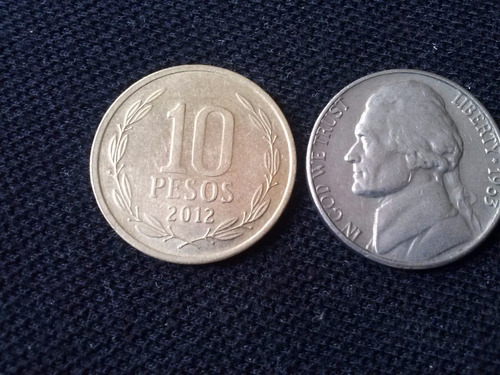 Moneda Estados Unidos Five Cents Níquel 1963 Ceca D (c31)