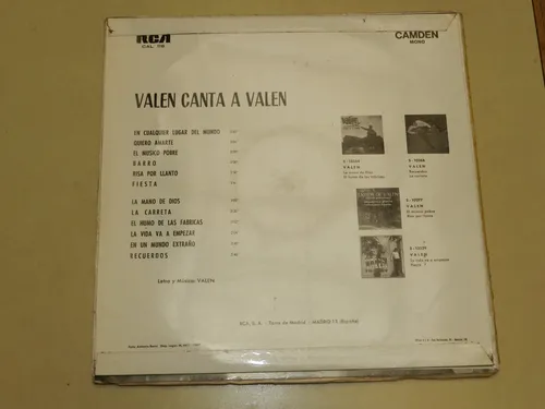 Vinilo 0194 - Valen Canta A Valen (Usado)