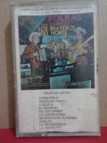 Los Braveros Del Norte - Polkas Con Cabrito (casete Original