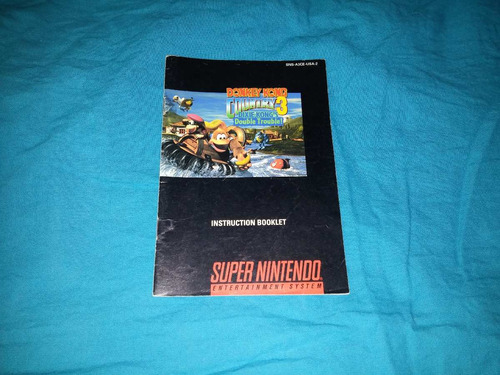 Donkey Kong Country 3 Manual Original Americano