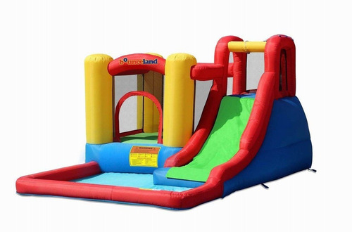 Asombroso Brincolin Inflable De Agua Splash Tobogan Alberca