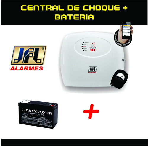 Kit Central De Choque Jfl Ecr 18 18000v + Bateria