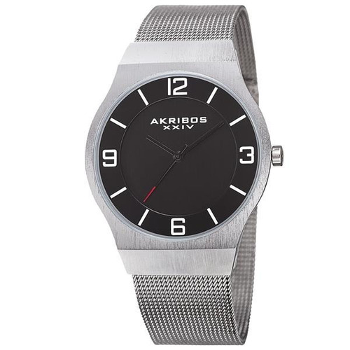 Reloj Akribos Xxiv Para Hombre Ak851ssb Tablero Color Negro