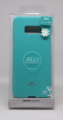 Imagen 1 de 3 de Funda Galaxy S8 Mercury Goospery Jelly Case Menta