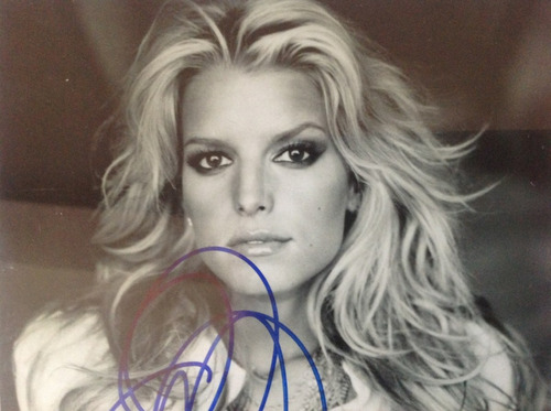 Fotografía Autografiada Por Jessica Simpson, 5x7