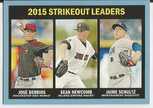 Topps Her Minors Strikeout Blue /99 Berrios Newcob Schultz