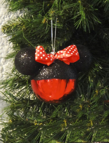 Esferas Navideñas Minnie Mickey Disney Santa Adorno Navidad