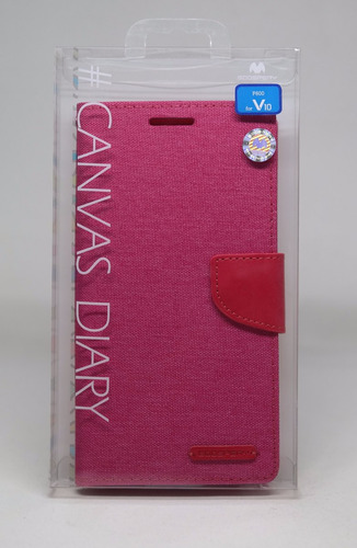 Funda LG V10 Mercury Goospery Canvas Diary Rosa