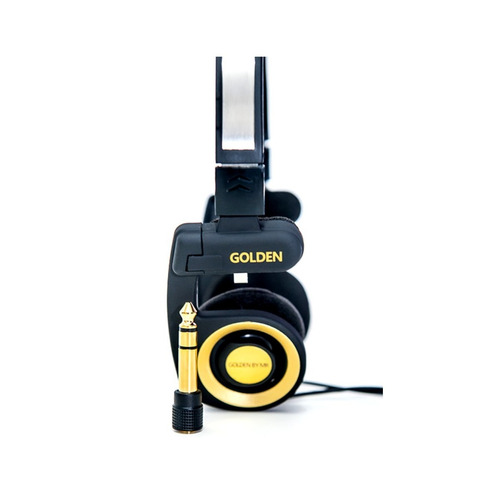 Fone De Ouvido Mini Headphone Porta Pro Golden Portable