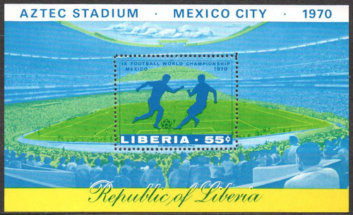 Libéria - Copa Do Mundo - México 1970 - Bloco