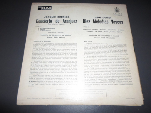 Jesus Guridi Diez Melodias Vascas Jesus Arambarri * Vinilo (Usado)