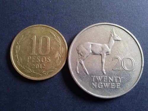 Moneda Zambia 20 Twenty 1972 Níquel (c1 Classic)