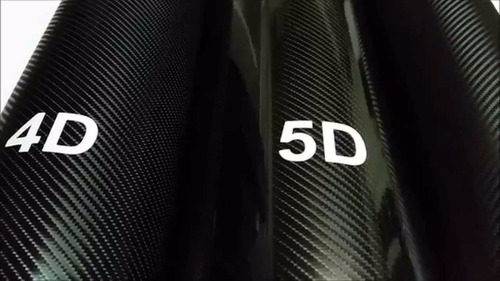 Film Vinilo Fibra Carbono Negro 4d Tuning Auto 1.52x2m
