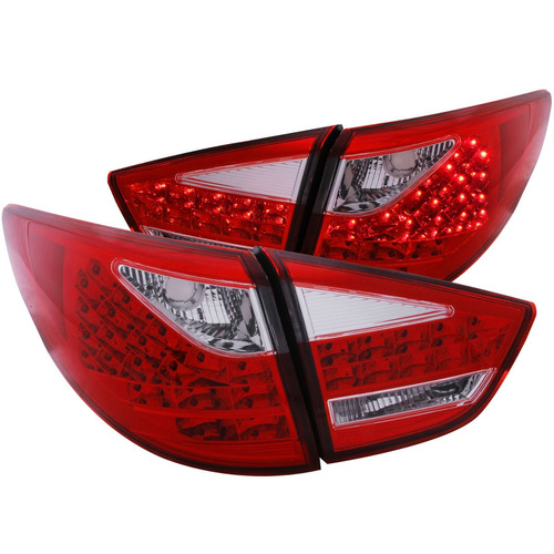 Hyundai Tucson 10-11 L.e.d T.l Red/clear 4 Pcs