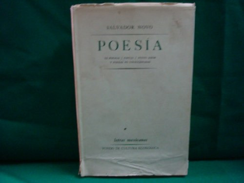 Salvador Novo, Poesía, Fce, México, 1961, 166 Págs.