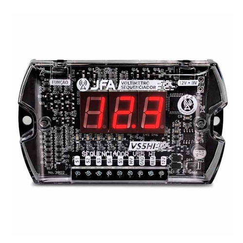 Voltimetro Sequenciador Digital Jfa Vs5hi Led Vermelho